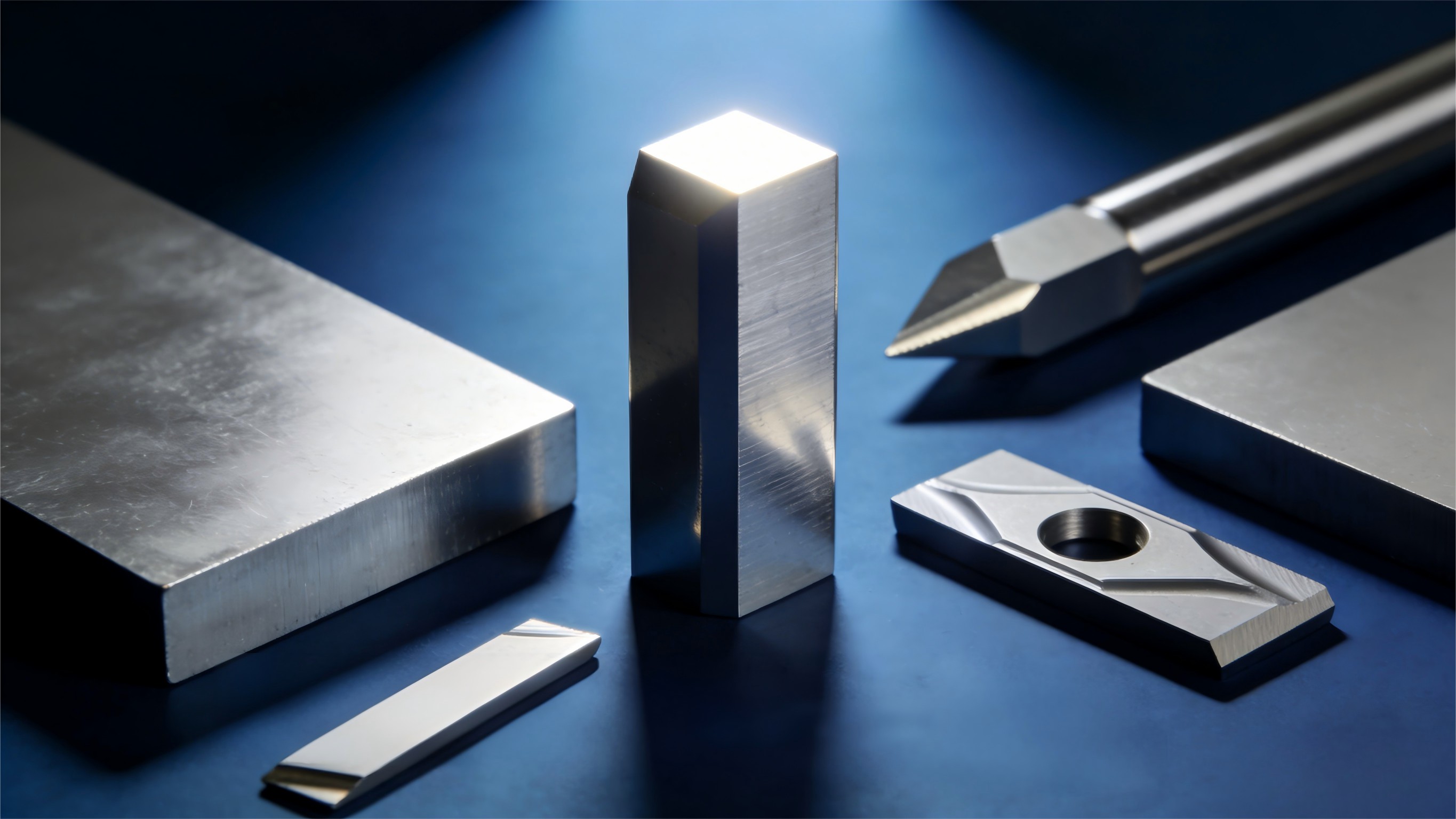 Tungsten carbide targets, carbide inserts, and custom carbide components